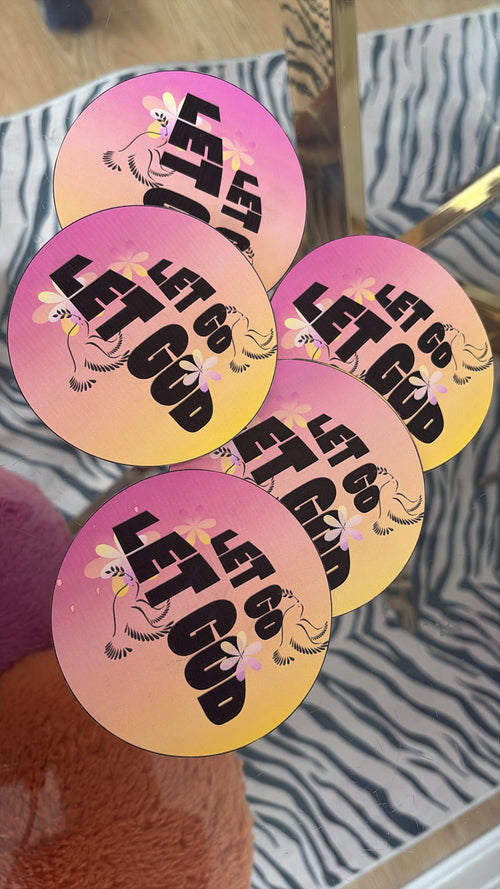 Let Go Let God stickers